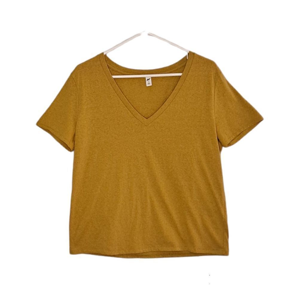 bp V-Neck Short Sleeve Tee Mustard Yelloe Medium